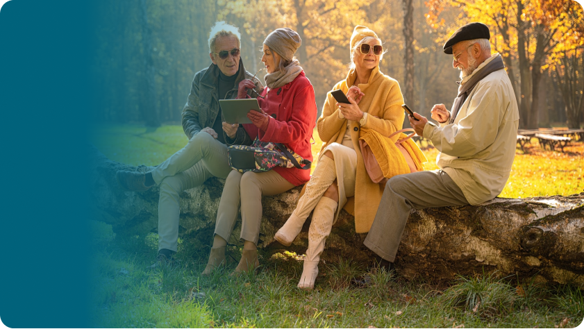 An older couple reviewing inheritance and estate planning paperwork at home