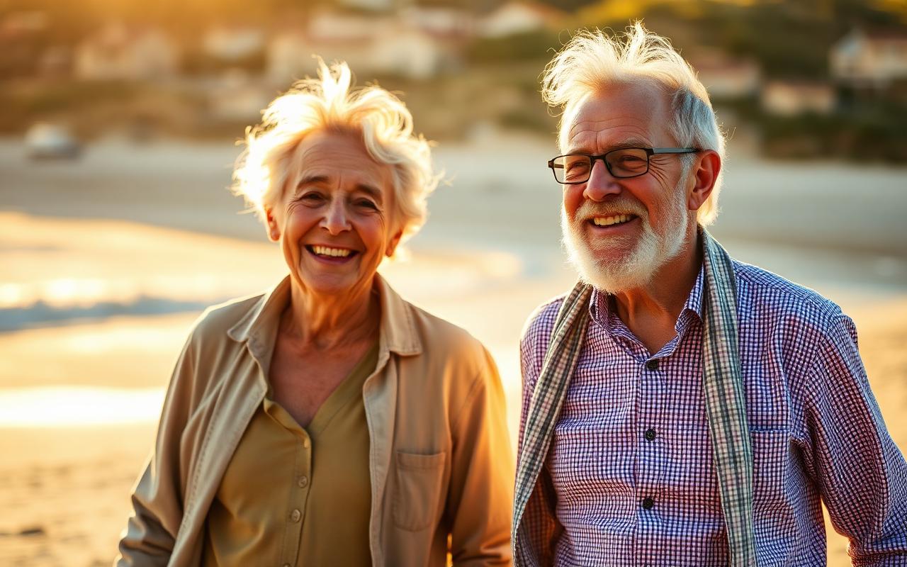 A relaxed older man enjoying retirement
